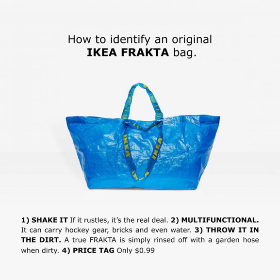 Ikea Tote Gets High Fashion Redesign